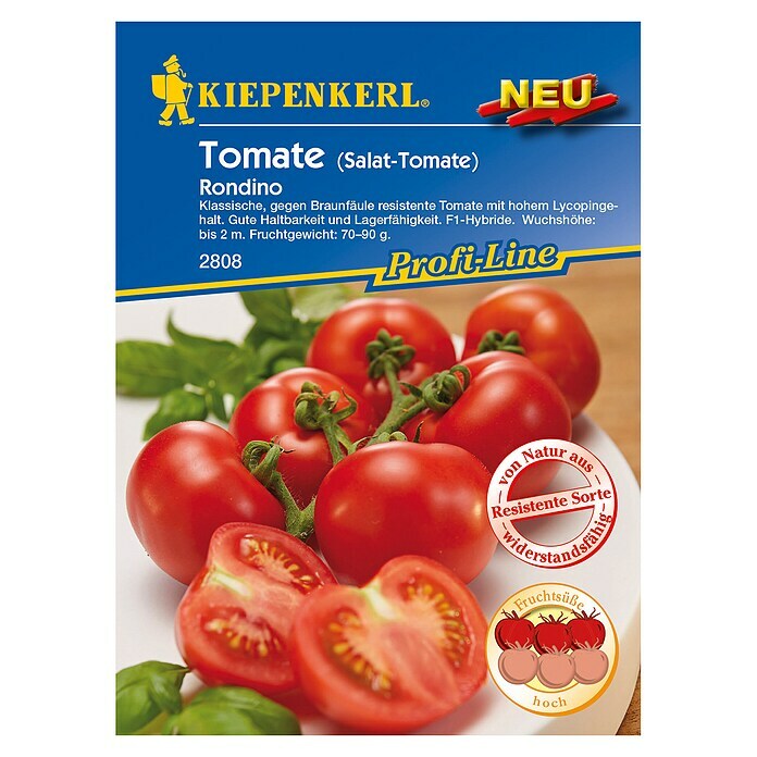 Kiepenkerl Profi-Line Gemüsesamen Tomate (Rondino, Solanum lycopersicum, Erntezeit: Juli) | BAUHAUS