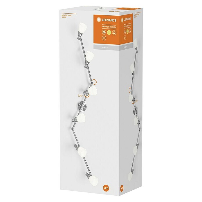Osram Regleta LED (6 x 2 W, Color: Blanco/Plateado, L x An x Al: 125 x 8 x 19,2 cm)
