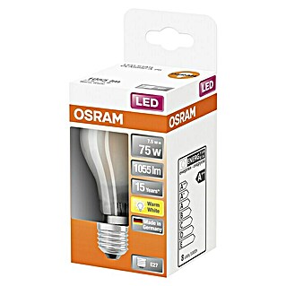 Osram Retrofit Lámpara LED Classic (8 W, E27, Blanco cálido, 1 ud.)
