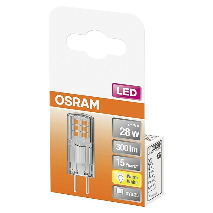Osram Star Ledlamp Pin GY6.35 (GY6,35, Niet dimbaar, Warm wit, 300 lm, 2,6 W) | BAUHAUS