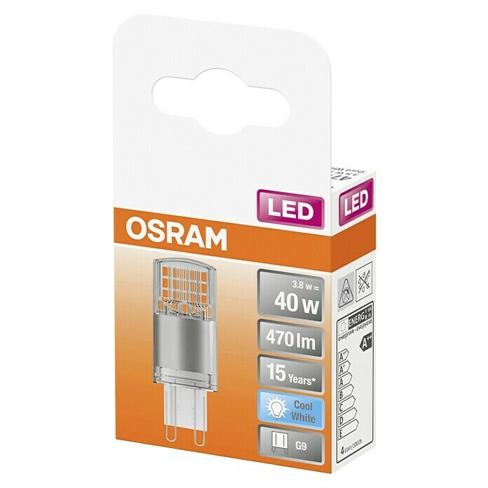 Osram Star Ledlamp (3,8 W, G9, Lichtkleur: Koud wit, Niet dimbaar, Hoekig)