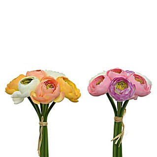 Planta artificial Bouquet Ranunculos (Altura: 19 cm, Varios colores, Plástico)