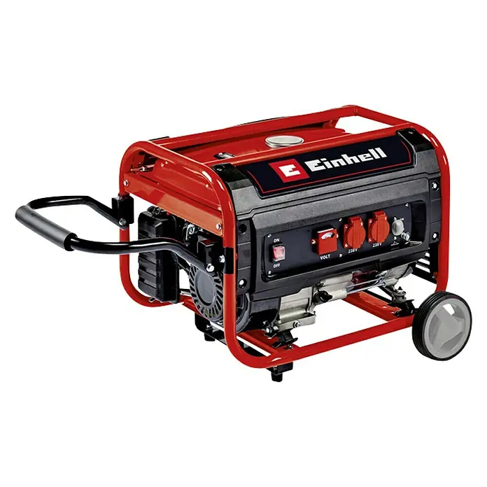 Einhell Stromerzeuger TC-PG 35/E5 - Tankvolumen: 15 l - Tragbarer Stromerzeuger Einhell mit robustem Rahmen und praktischen Rädern für flexiblen Einsatz im Freien.