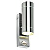 Starlux LED-Außenwandleuchte Dundee (6 W, 6 x 9,5 x 22 cm, Silber, IP44, Anzahl Leuchtmittel: 2 Stk., Bewegungsmelder) | BAUHAUS
