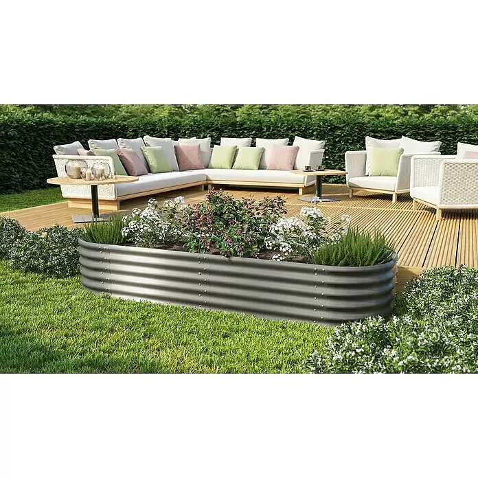 Vitavia Hochbeet-Erweiterung Stretched 401 - 80 x 40 cm, Farbe: Granit - Stimmungsaufnahme