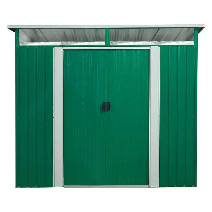 Pergart Gerätehaus Lübeck - 238 cm, 194 cm, Stahl, Tanne - Vorderansicht