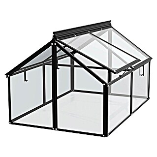 Vitavia Frühbeet Gaia Jumbo (L x B x H: 119,3 x 83,1 x 71,9 cm, Schwarz, Sicherheitsglas)