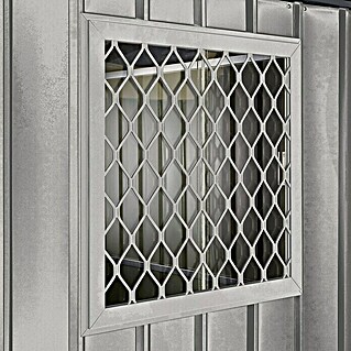 Globel Fenstergitter (Passend für: Gerätehaus Globel, B x H: 62 x 62 cm, Aluminium-Weiß)