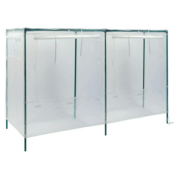 Vitavia Hochbeet-AbdeckungL x B x H: 158 x 55 x 105 cm, Transparent, Kunststoff Front View