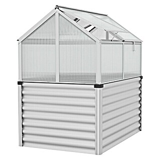 Vitavia Hochbeet Zola (126,7 x 89 x 134,5 cm, Polycarbonat, Silber)