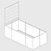 Palatino Rankhilfe (Cortenstahl, Passend für: Palatino Urban Hochbeet, Höhe: 113 cm) | BAUHAUS