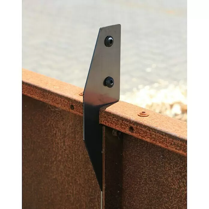 Palatino Rankhilfe - Cortenstahl, Passend für: Palatino Urban Hochbeet 3 m Länge, Höhe: 113 cm - Detailaufnahme
