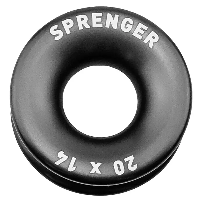 Sprenger Rundkausche - Für Seildurchmesser: 20 mm - Sprenger Ring aus robustem Material, ideal für vielfältige Anwendungen im Wassersport. Größe: 20 x 14.