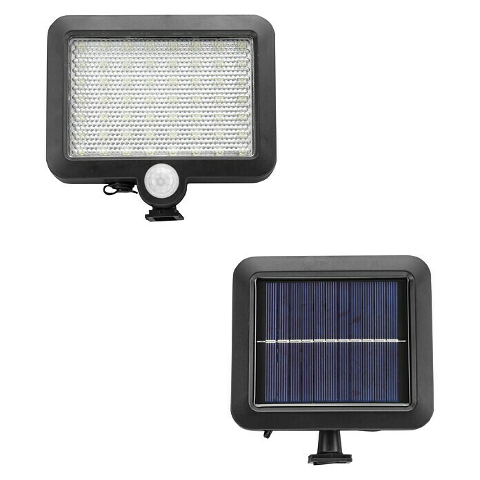 BAUHAUS LED-Solar-AußenwandleuchteBewegungsmelder, Kaltweiß, IP44 Front View