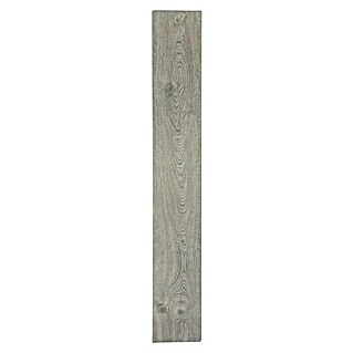 Suelo de vinilo Gris medio (122 cm x 18 cm x 4,2 mm, Efecto madera)