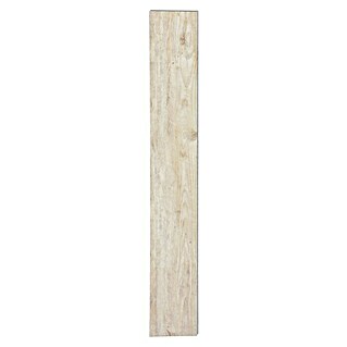 Suelo de vinilo Gris perla (122 cm x 18 cm x 4,2 mm, Efecto madera)