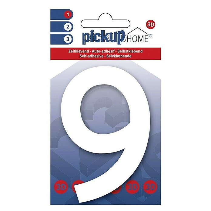 Pickup 3D Home Kućni broj Rio  (Visina: 10 cm, Plastika, Motiv: 9) | BAUHAUS