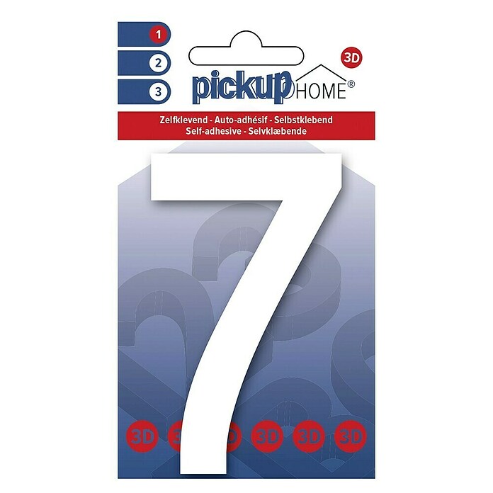 Pickup 3D Home Kućni broj Rio  (Visina: 10 cm, Plastika, Motiv: 7) | BAUHAUS