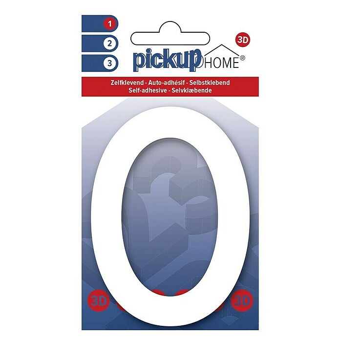Pickup 3D Home Kućni broj Rio  (Visina: 10 cm, Plastika, Motiv: 0) | BAUHAUS