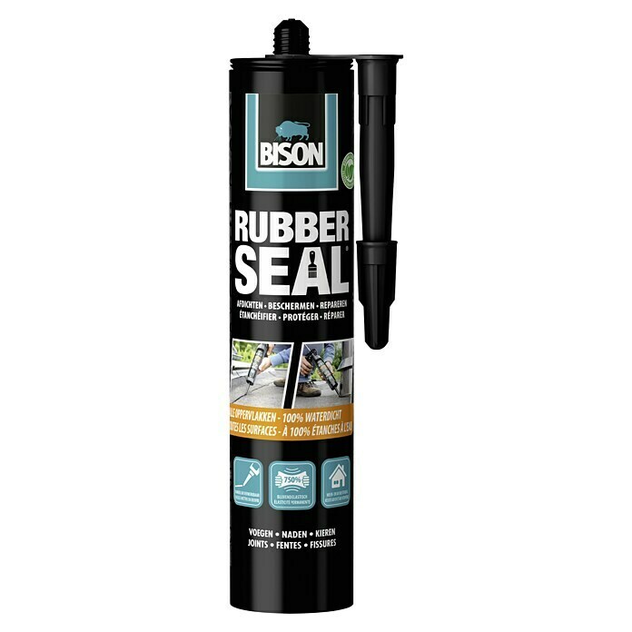 Afbeelding van Bison Rubber Seal Dikke bitumencoating Koker 310 g Waterdicht