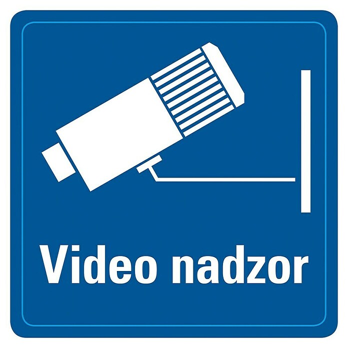 Pickup Naljepnica  (Motiv: Video nadzor, 7,5 x 7,5 cm) | BAUHAUS