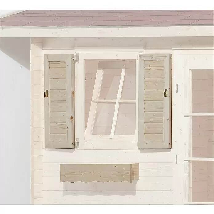 Weka Fensterladen mit Blumenkasten - Passend für: Fenster B x H: 69 x 79 cm - Stimmungsaufnahme