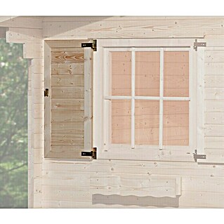 Weka Fensterladen einseitig (Passend für: Fenster B x H: 91 x 91 cm)