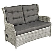 Sunfun Pauline Geflechtsofa (B x T x H: 114 x 81 x 101 cm, Polyrattan, Bambusgrau) | BAUHAUS