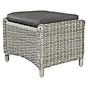 Sunfun Pauline Vrtni tabure Pauline  (Do x Š x V: 50 x 45 x 37 cm, Polyrattan, Sive barve) | 8303 - Loungeset | ICAE - Sommermöbel Loungemöbel | ICA - Sommermöbel | IC - Freizeit im Garten | I - Stadtgarten | BAUHAUS