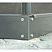 Vitavia Fundament (192 x 192 x 12,5 cm, Anthrazit, Passend für: Vitavia Gewächshaus Venus 3800)