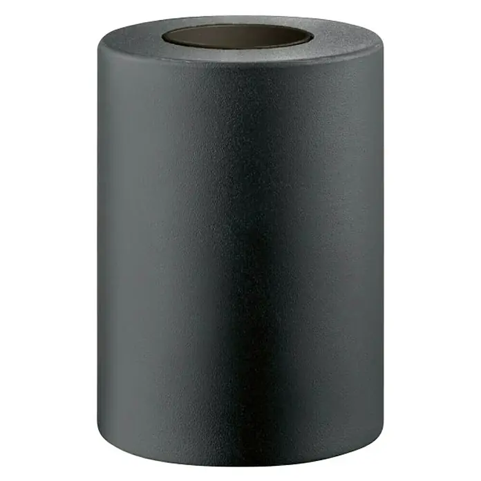 Home Sweet Home Lampenfuß Dry - 10 W, E27, Schwarz, Höhe: 10 cm - Schwarzer zylindrischer Abfallbehälter mit matter Oberfläche und runder Öffnung. Ideal für Innen- und Außenbereiche.