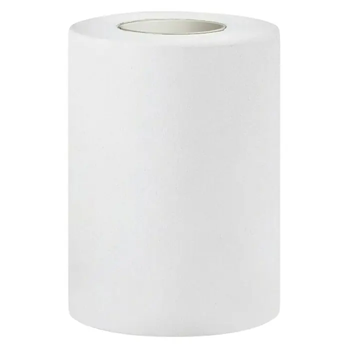 Home Sweet Home Lampenfuß Dry - 10 W, E27, Weiß, Höhe: 10 cm - Ein stehender Rollenhalter aus weißem Material mit einer Öffnung oben, ideal für Papierhandtücher oder Toilettenpapier.