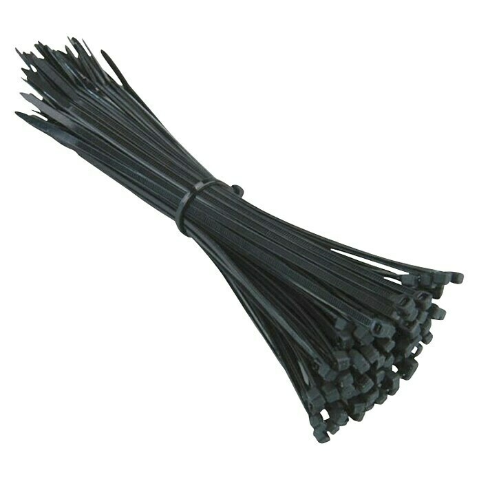 Bridas para cables de 200 x 5,00 mm, 20 uds., negro / blanco