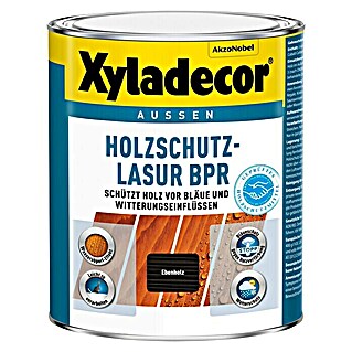 Xyladecor Holzschutzlasur BPR (Farbe: Ebenholz, 1 l, Materialbasis: Alkydharz)