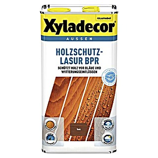 Xyladecor Holzschutzlasur BPR (Farbe: Teak, 5 l, Materialbasis: Alkydharz)