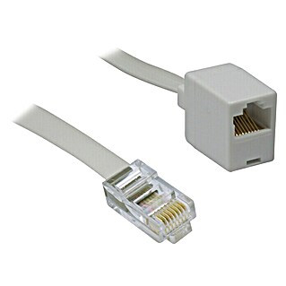 Metronic Alargo Ethernet (Longitud del cable: 1,8 m, Blanco)