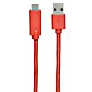 Metronic Cable USB Mooov (Largo: 1 m, Clavija USB A, clavija USB C, Rosa)