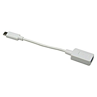 Metronic Adaptador USB 3.1-C /MICRO B (Tipo de conexión: Clavija USB Micro B, Blanco)