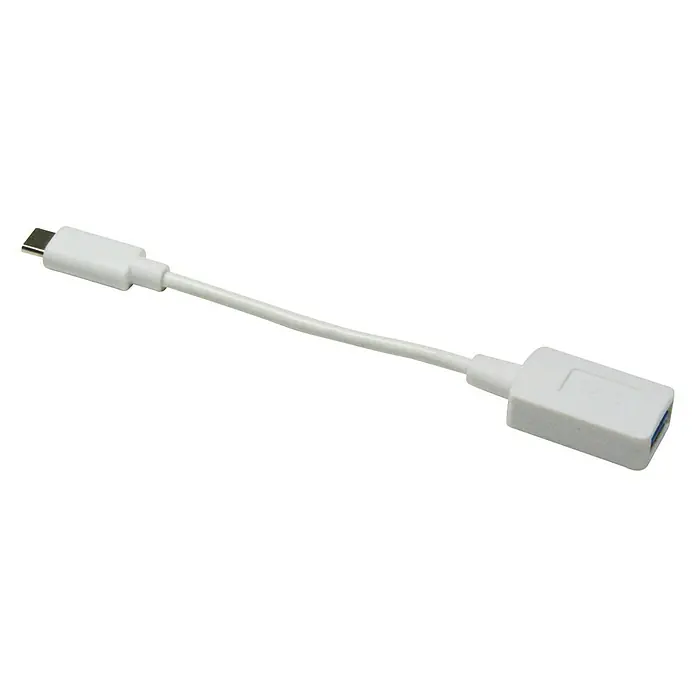 Metronic Adaptador USB 3.1-C /MICRO B - Tipo de conexión: Clavija USB Micro B, Blanco - Adaptador blanco USB-C a USB-A para conectar diversos dispositivos. Útil para la transferencia de datos y la carga.
