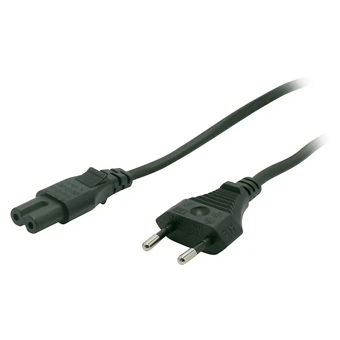 Metronic Cable de alimentación eléctrica - Negro - Cable de alimentación negro con enchufe europeo e IEC C13 para alimentar dispositivos electrónicos.