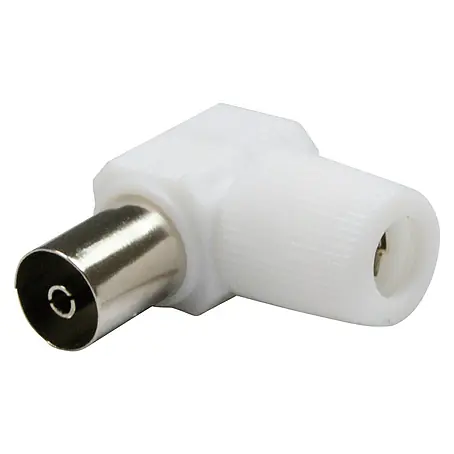Metronic  Conector de red TV acodado