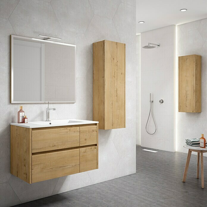 Mueble de lavabo Rose (L x x Al: 45 x 80 x 50 Nogal) | BAUHAUS