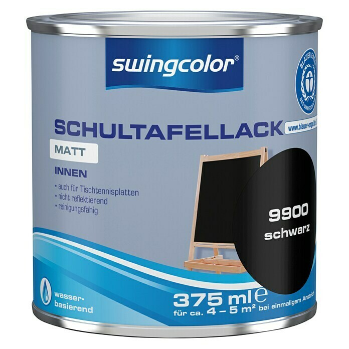 swingcolor Schultafellack Schwarz