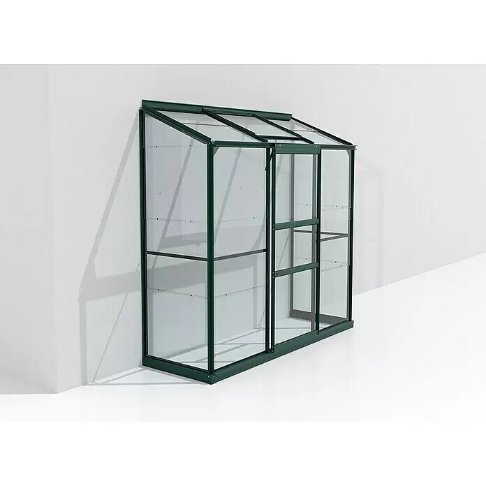 Vitavia Gewächshaus Styx 1300 - Außenmaß inkl. Dachüberstand (B x T): 192,8 x 69 cm, 3 mm, Smaragd - Stimmungsaufnahme