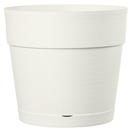 Deroma Save Pflanztopf Save (Außenmaß (Ø x H): 25 x 22,2 cm, Kunststoff, Weiß)