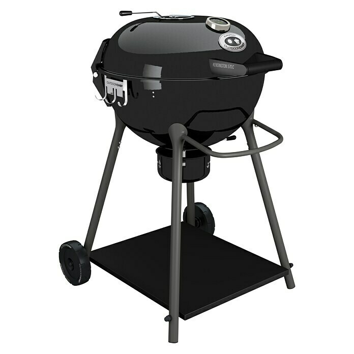 Outdoorchef Urban Line Holzkohlegrill Kensington 570 CSchwarz, Hauptgrillfläche: Ø 54 cm Diagonal View