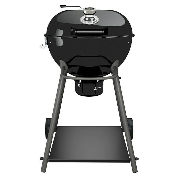 Outdoorchef Urban Line Holzkohlegrill Kensington 570 CSchwarz, Hauptgrillfläche: Ø 54 cm Front View