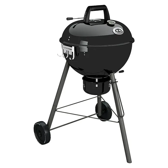 Outdoorchef Kugelgrill CHELSEA 480 C - Durchmesser Grillfläche: 45 cm, Schwarz - Schwarzer Outdoorchef Chelsea 480 C Kugelgrill, ideal für Holzkohle-Enthusiasten. Bietet robuste Bauweise und präzise Temperaturkontrolle für perfekte Grillergebnisse.