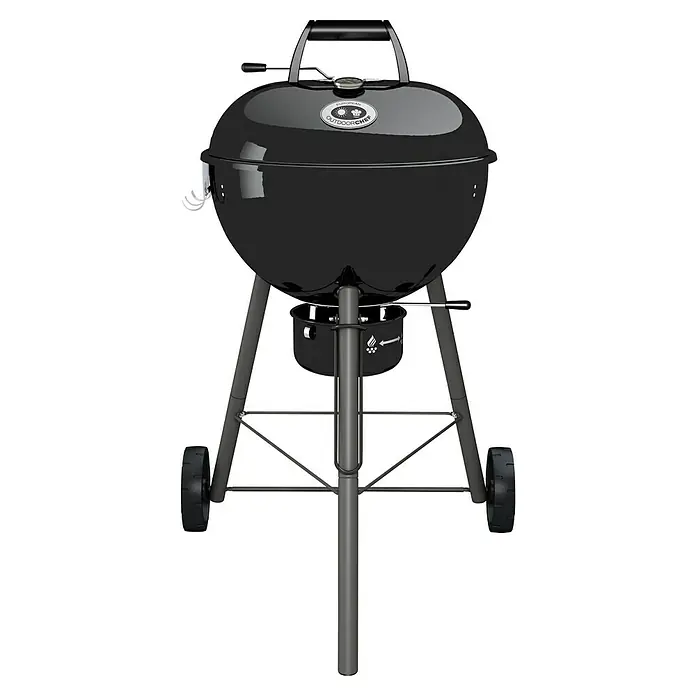 Outdoorchef Kugelgrill CHELSEA 480 C - Durchmesser Grillfläche: 45 cm, Schwarz - Schwarzer Outdoorchef Kugelgrill mit Rädern und praktischen Funktionen für ein perfektes Grillerlebnis im Freien.