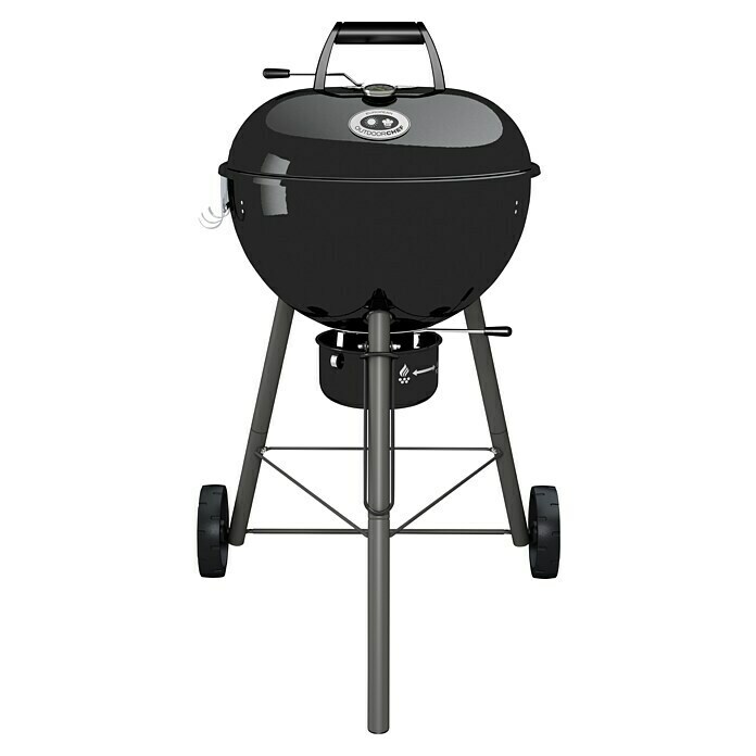 Outdoorchef Holzkohlegrill CHELSEA 480 CSchwarz, Hauptgrillfläche: Ø 45 cm Front View